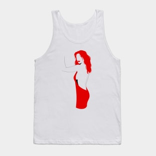 Red Catherine Tank Top